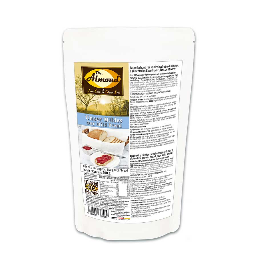 Unser Mildes Brot low-carb keto glutenfrei Backmischung – Bild 3