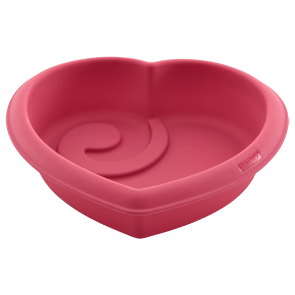 Lurch Flexiform Herz Silikonform "Back die Hälfte" für kleine Kuchen 19cm