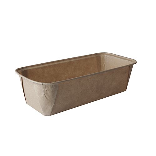 Papier-Backform PURE 1033 ml 6,1x10,8x23cm für Brote und Kuchen 25 Stück