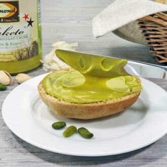 Nuketo PISTAZIE & KOKOS Gourmet Nougat-Creme low carb keto | ohne Zuckerzusatz | ohne Palmöl