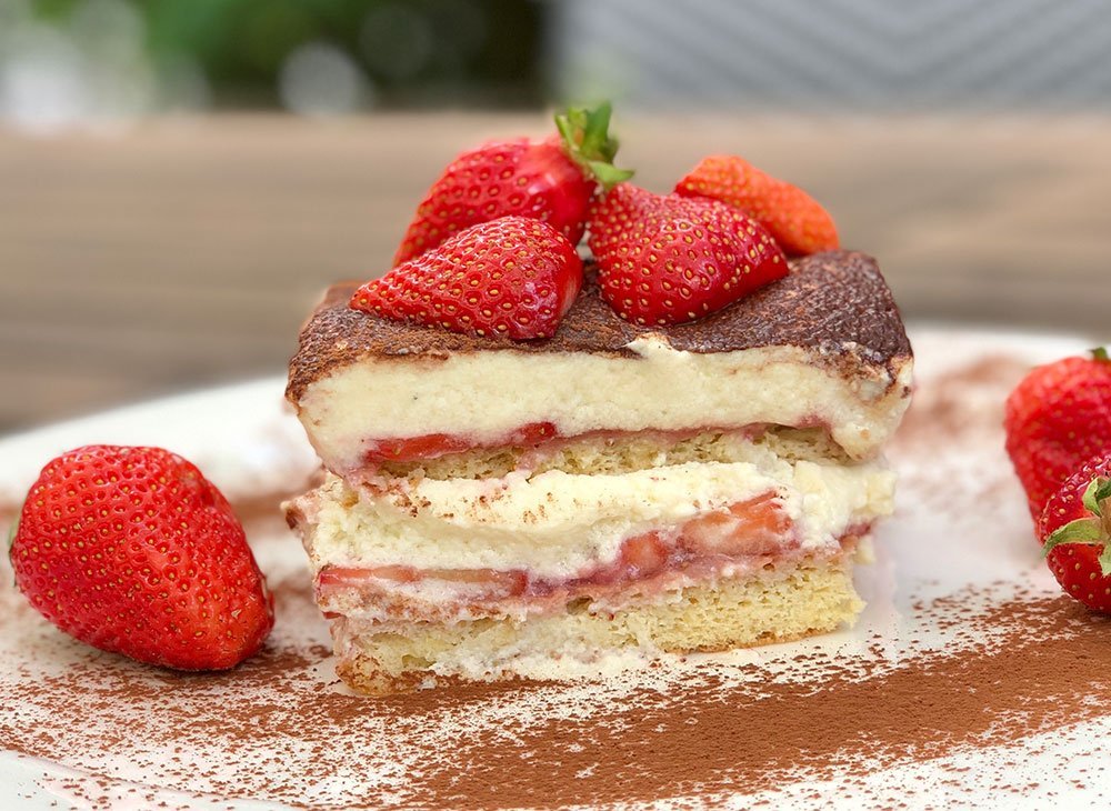 Rezept Erdbeer Tiramisu "light" lowcarb glutenfrei