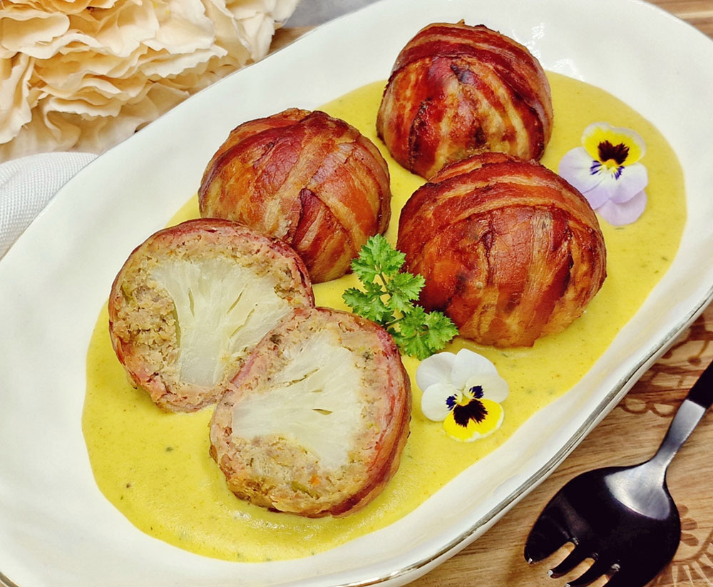 Rezept Blumenkohl Curry Bömbchen low carb keto glutenfrei