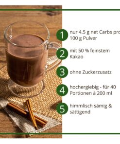 Alternative view of Trinkschokolade ZIMT - Trinkkakao Kakaopulver | low-carb keto | ohne Zuckerzusatz