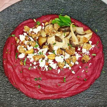 Rezept Blumenkohl Rote Beete Püree low-carb keto glutenfrei